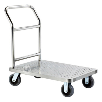 南方不銹鋼手推車平板車小推車拉貨車推拉車防滑全鋼板c-10