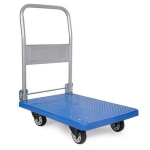 塑脂超靜音平板折疊手推車超市倉庫拉貨車平板車小推車60*90-梯子/手推車 .