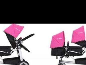 圖 全新紅色凱德斯 雙胞胎嬰兒手推車 上海母嬰 兒童用品