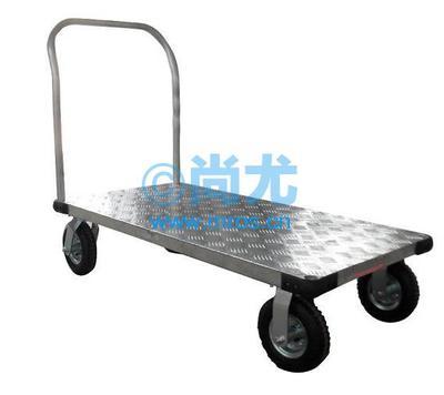 【輕型鋁制平板推車】-國產輕型鋁制平板推車(L760*W1220mm/300kg)選型、參數規格、圖文、報價、廠家_尚尤金屬固定扶手手推車 產品報價