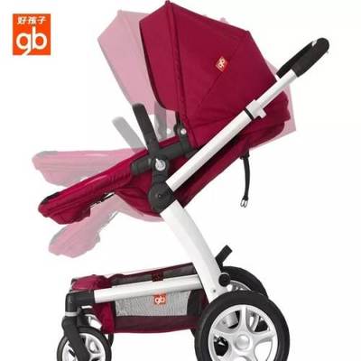 goodbaby好孩子?jì)雰菏滞栖嚫呔坝^寶寶推車可躺可坐防霧霾 GB500-東莞母嬰用品