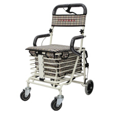 【關(guān)愛(ài)網(wǎng)】埃立嬌老人購(gòu)物車 帶靠背老人助步車 助行器 便攜折疊帶座手推車買菜車 001H 含靠背和購(gòu)物袋 - 京東觸屏版