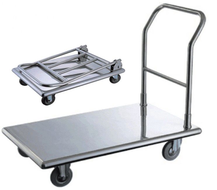 不銹鋼平板手推車 高效靜音的現代搬運解決方案